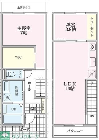 riverside terraceの物件間取画像